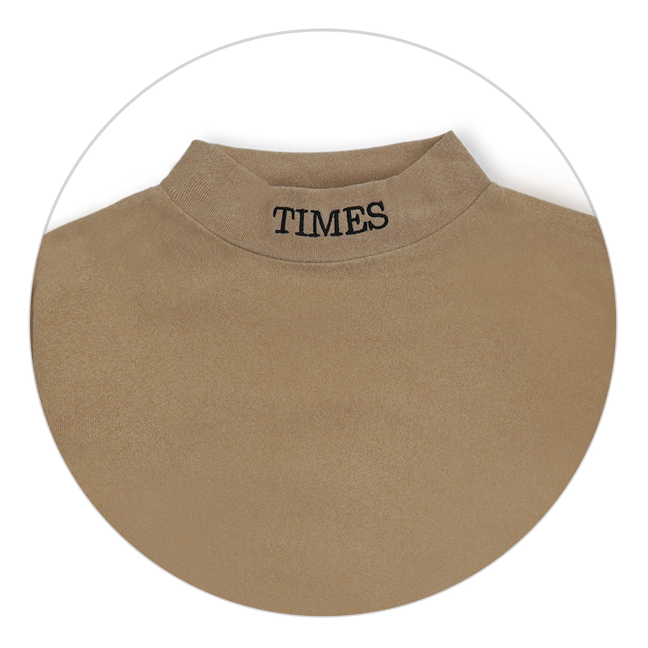 Kids Premium Mock Neck Brown - Sunshine