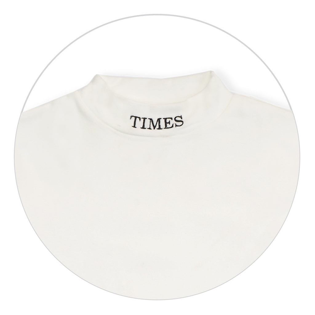 Kids Premium Mock Neck White - Sunshine