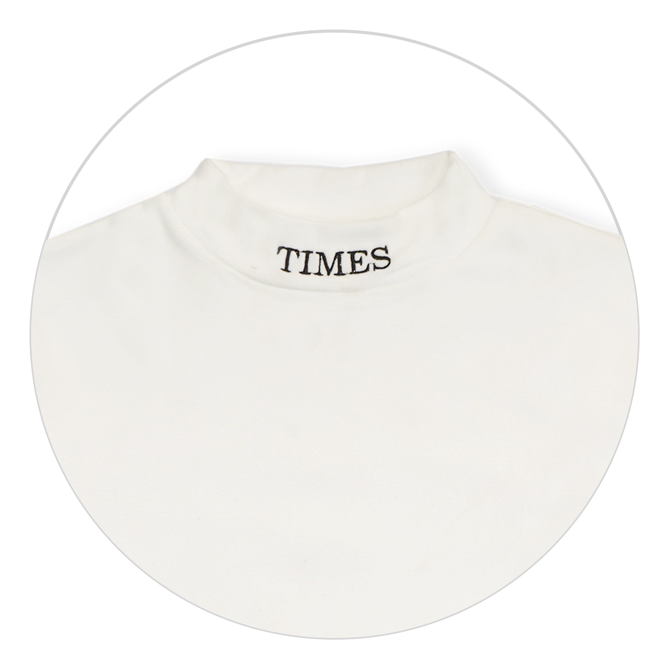 Kids Premium Mock Neck White - Sunshine