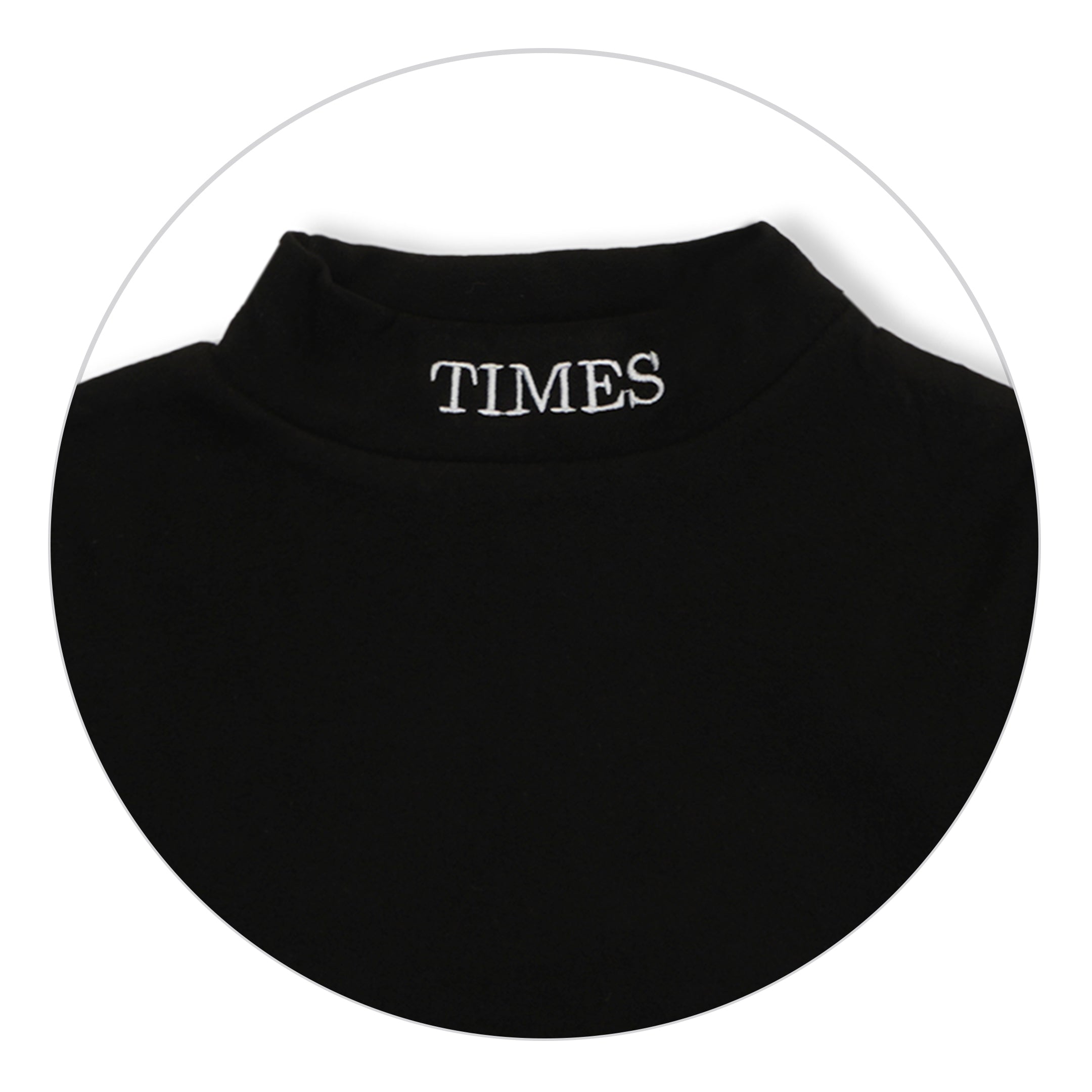 Kids Premium Mock Neck Black - Sunshine