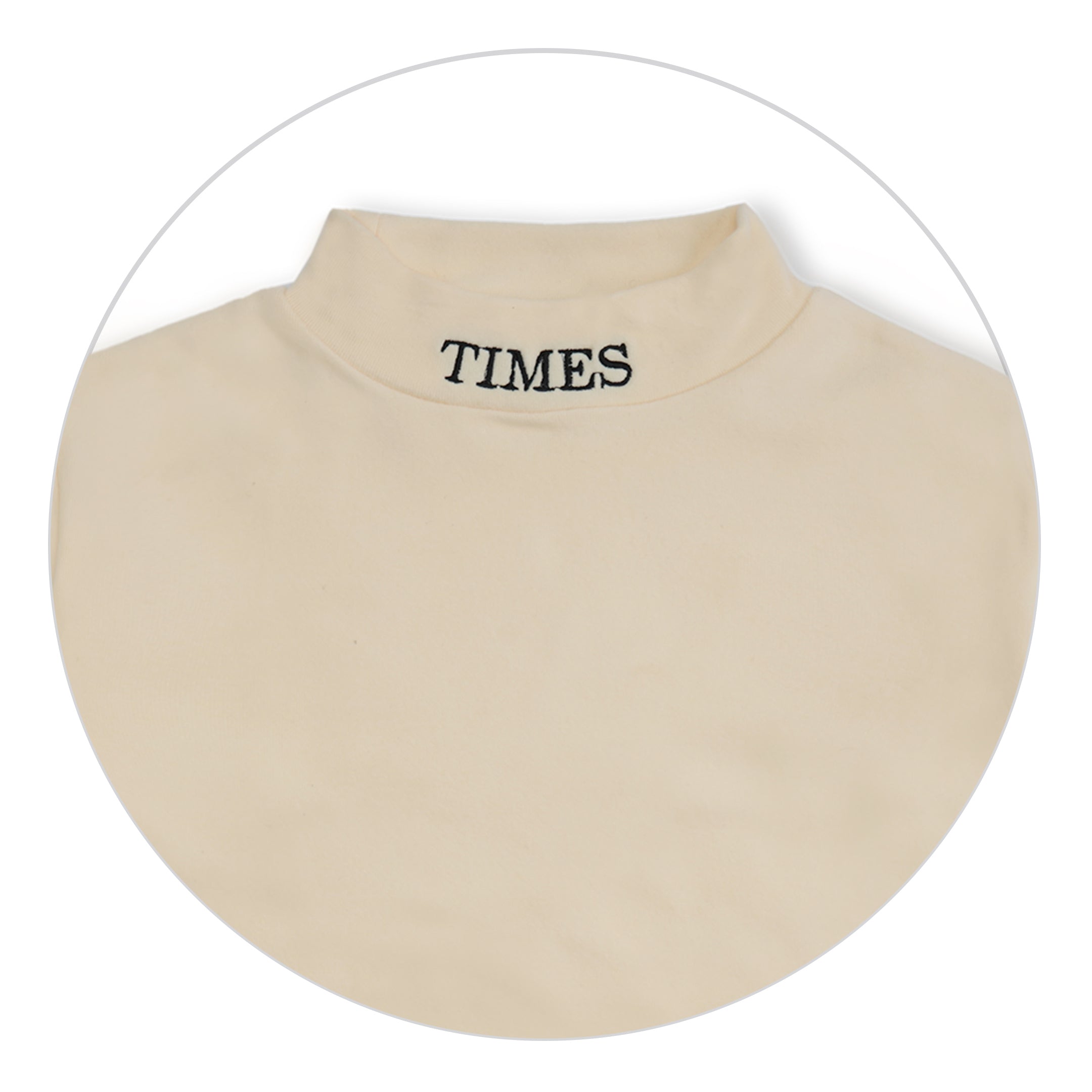 Kids Premium Mock Neck Beige - Sunshine