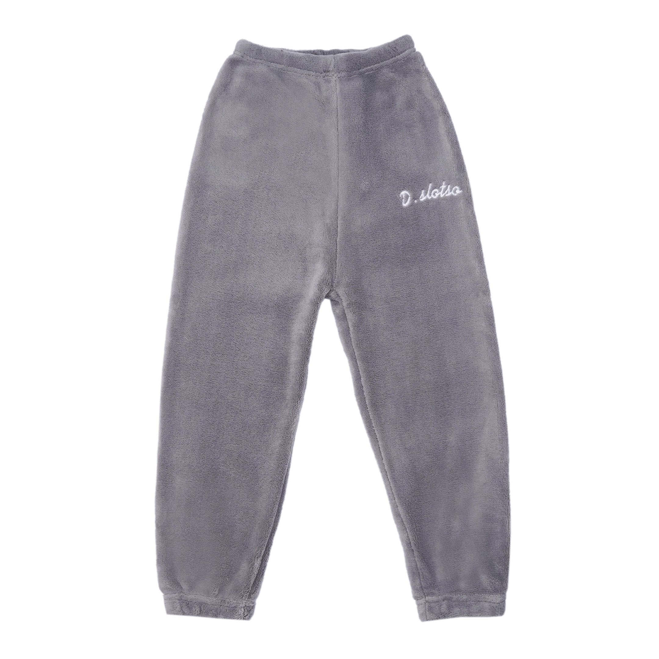 Kids Fleece Hoodie & Pajama Set Grey - Sunshine