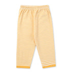 Baby Fleece Sleepsuit Stripes Yellow - Sunshine