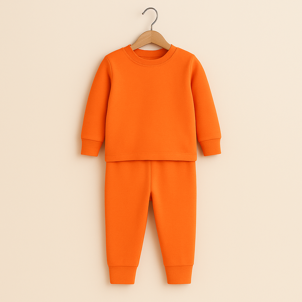 Kids Rib Innerwear Orange Sw - Sunshine