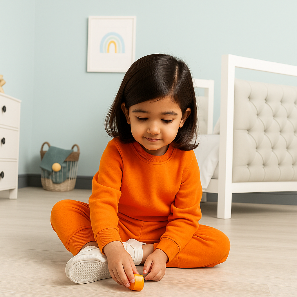 Kids Rib Innerwear Orange Sw - Sunshine