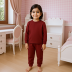 Kids Rib Innerwear Maroon Sw - Sunshine