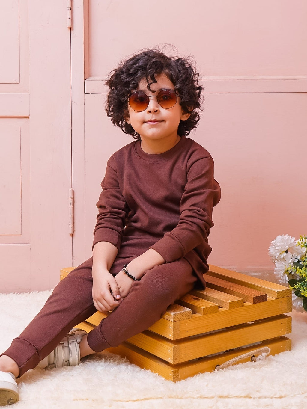 Kids Rib Innerwear Maroon Sw - Sunshine