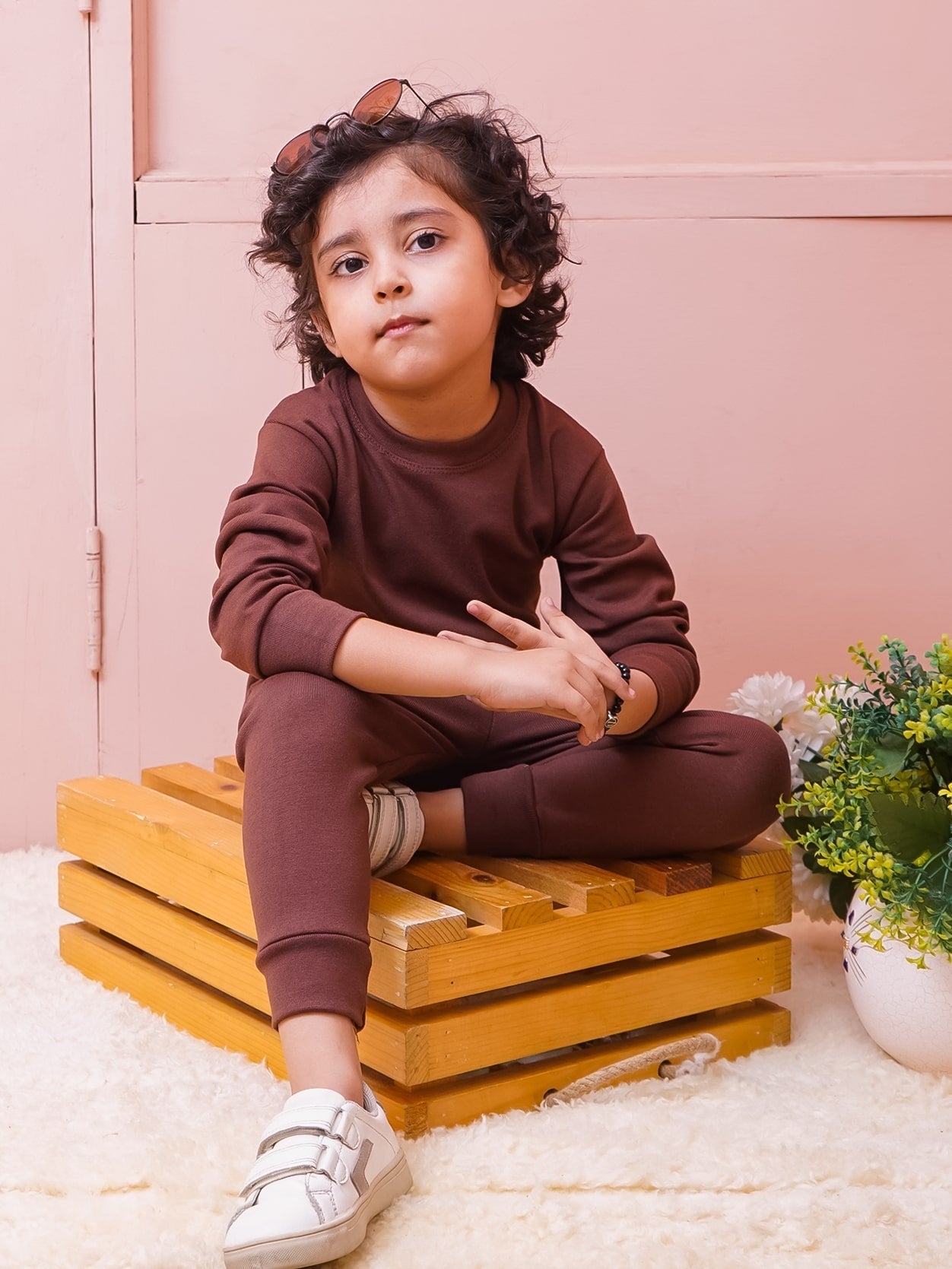 Kids Rib Innerwear Maroon Sw - Sunshine