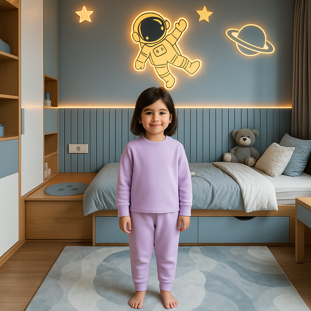 Kids Rib Innerwear Lavender Sw - Sunshine