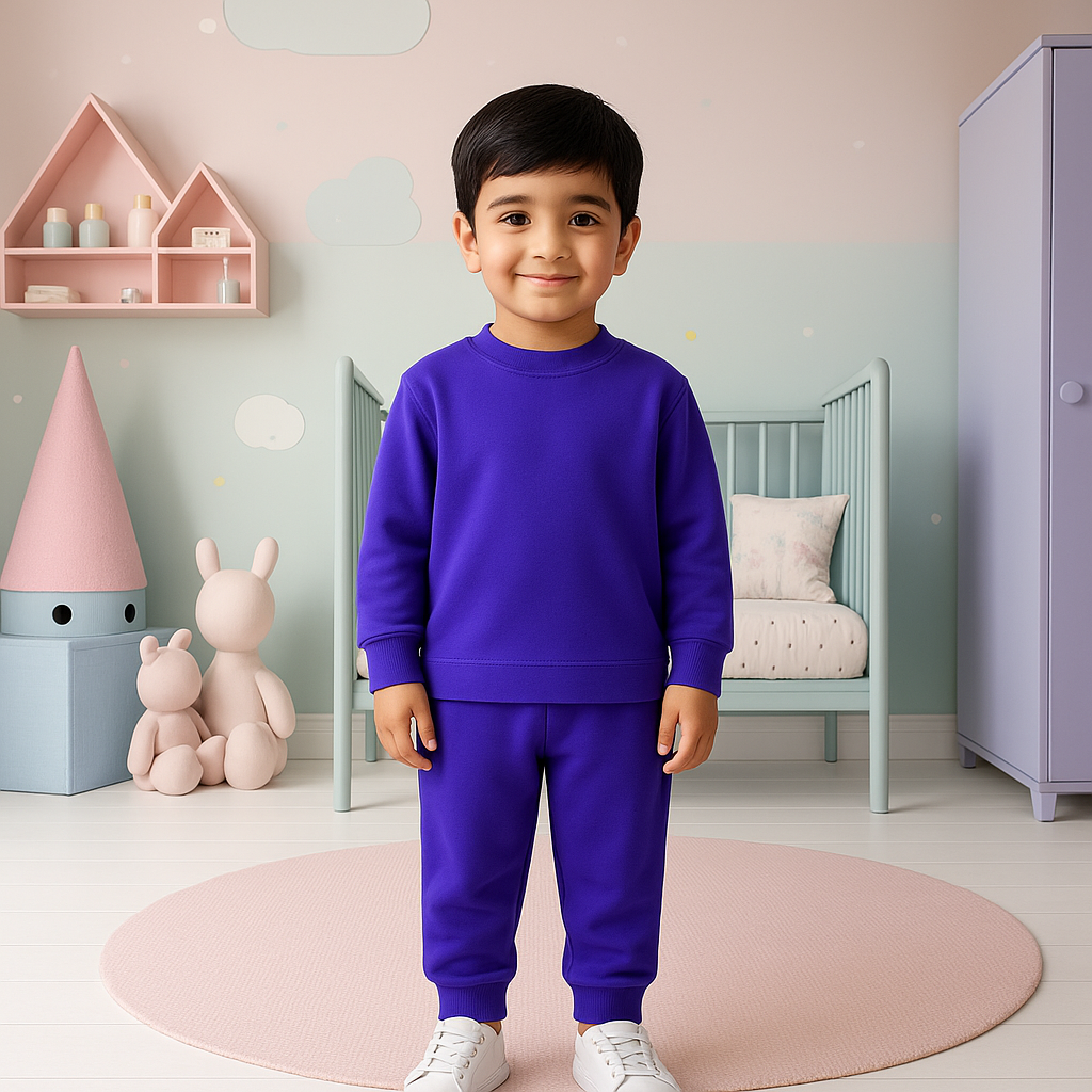 Kids Rib Innerwear Purple Sw - Sunshine