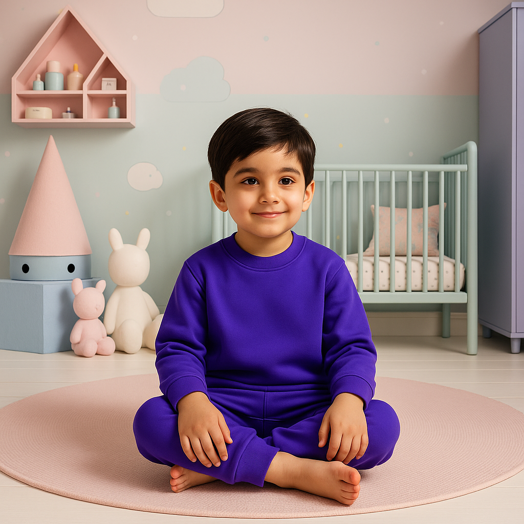 Kids Rib Innerwear Purple Sw - Sunshine