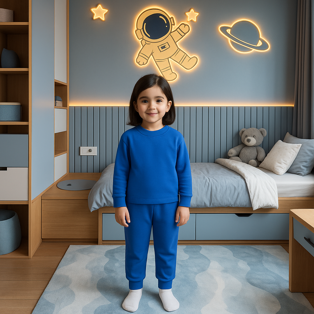 Kids Rib Innerwear Royal Blue Sw - Sunshine