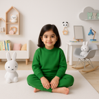 Kids Rib Innerwear Green Sw - Sunshine