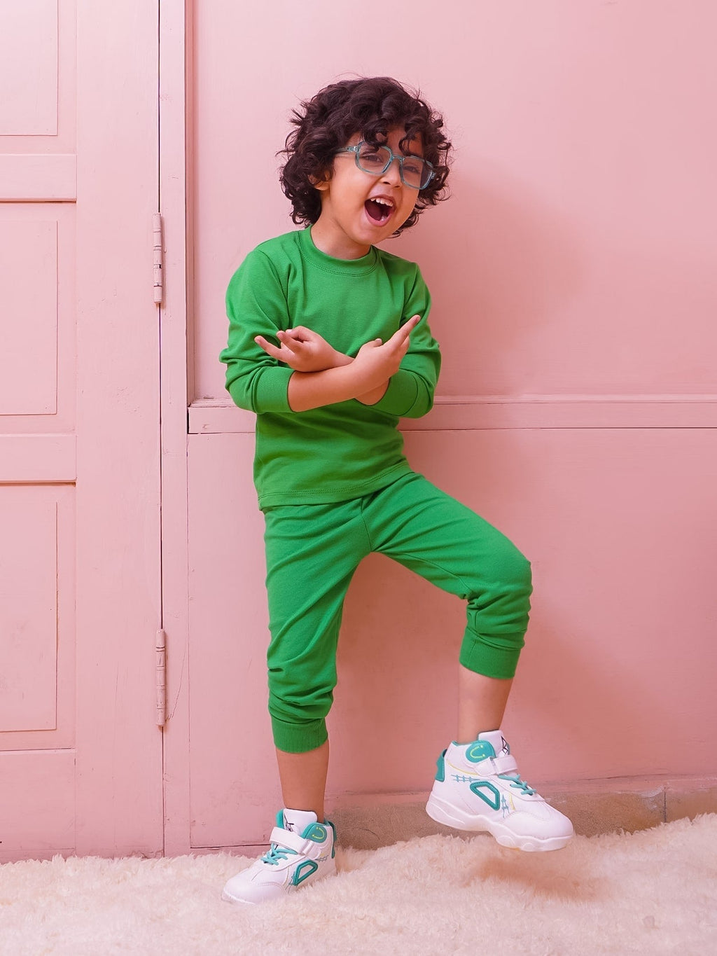 Kids Rib Innerwear Green Sw - Sunshine