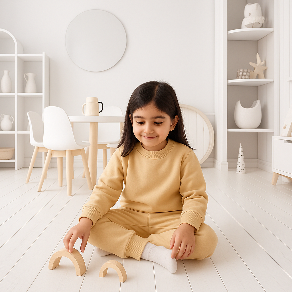 Kids Rib Innerwear Beige Sw - Sunshine