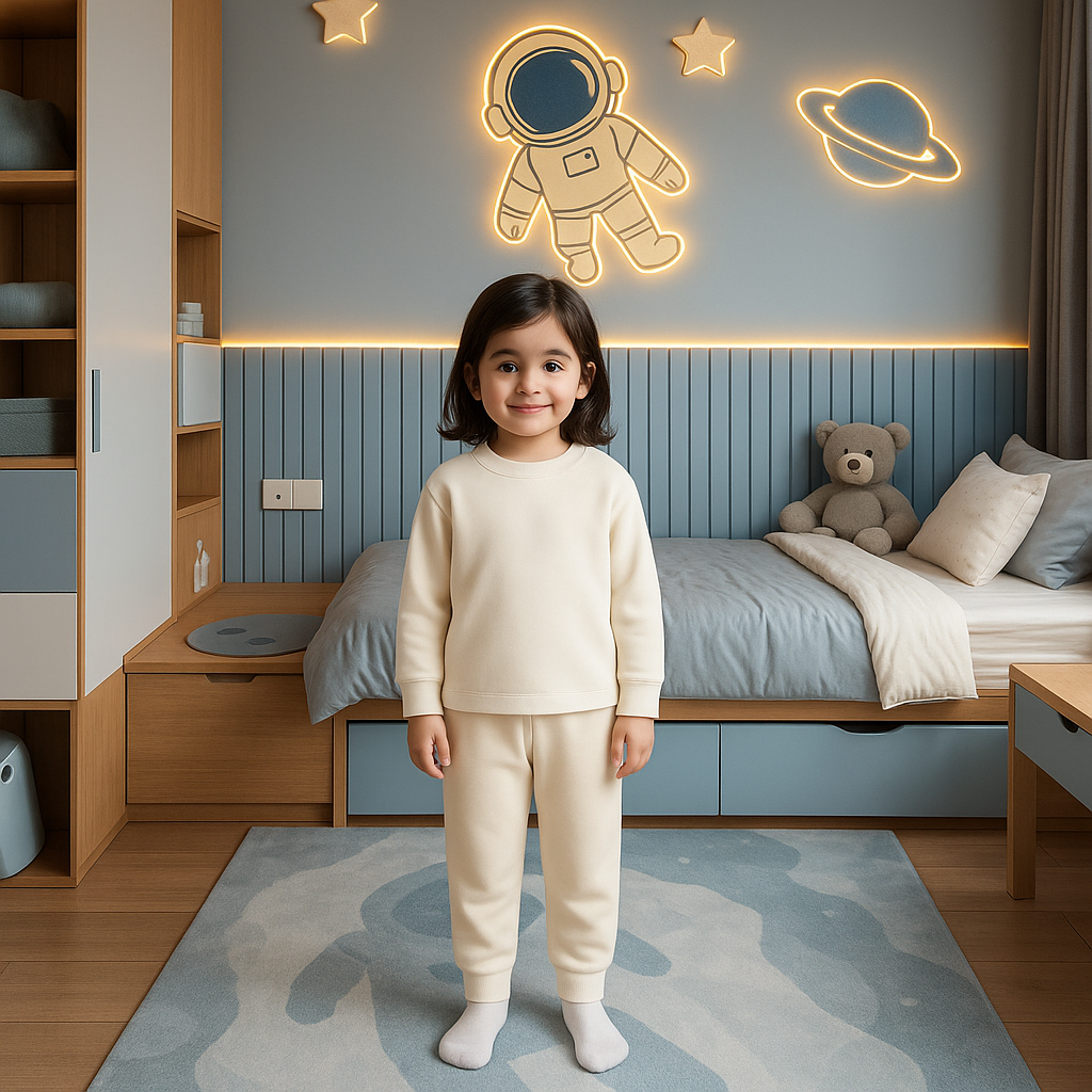 Kids Rib Innerwear Off White Sw - Sunshine