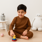 Kids Rib Innerwear Brown Sw - Sunshine