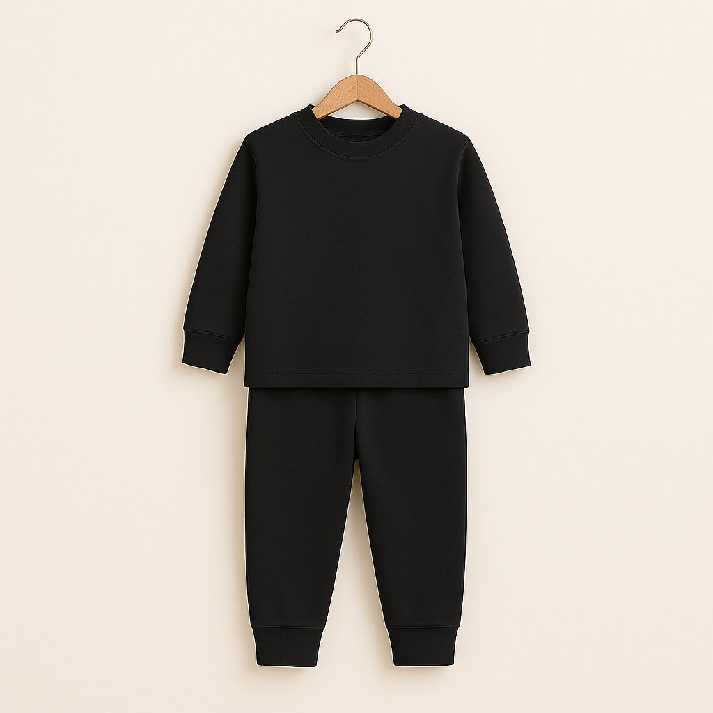 Kids Rib Innerwear Black Sw - Sunshine