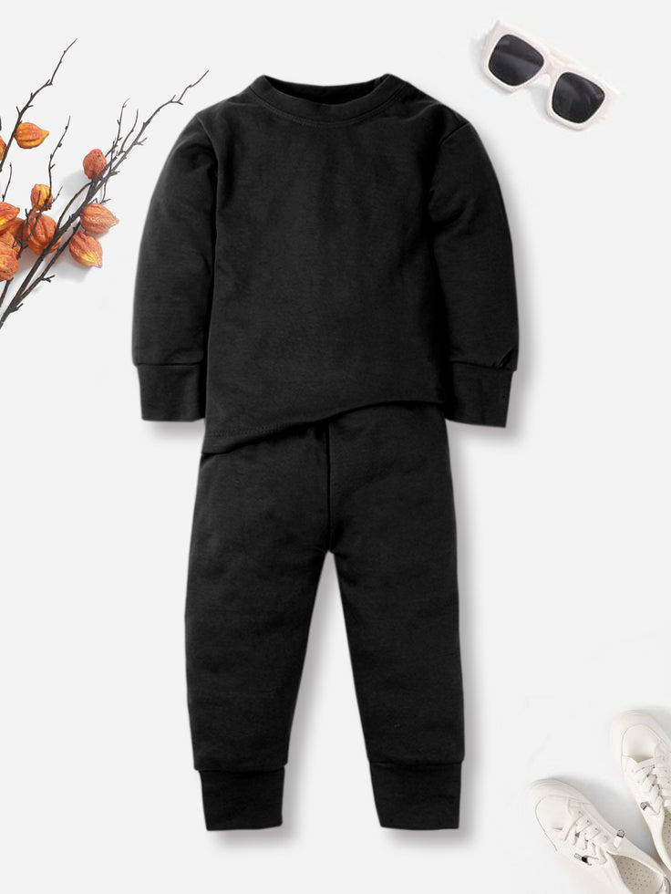 Kids Rib Innerwear Black Sw - Sunshine