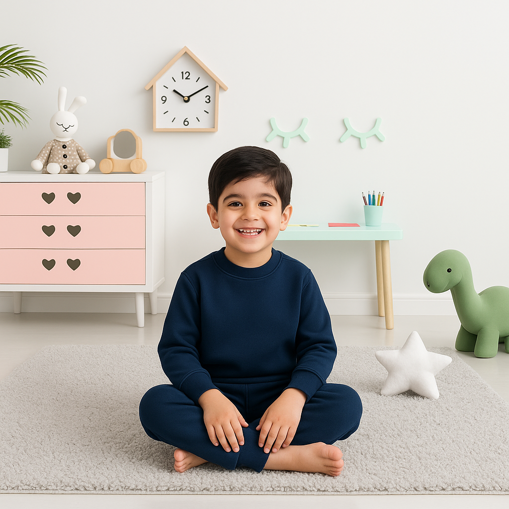 Kids Rib Innerwear Navy Blue Sw - Sunshine