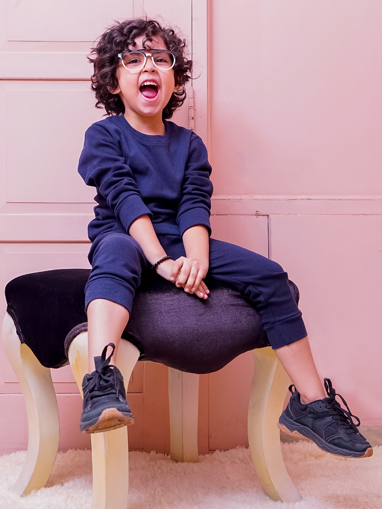 Kids Rib Innerwear Navy Blue Sw - Sunshine