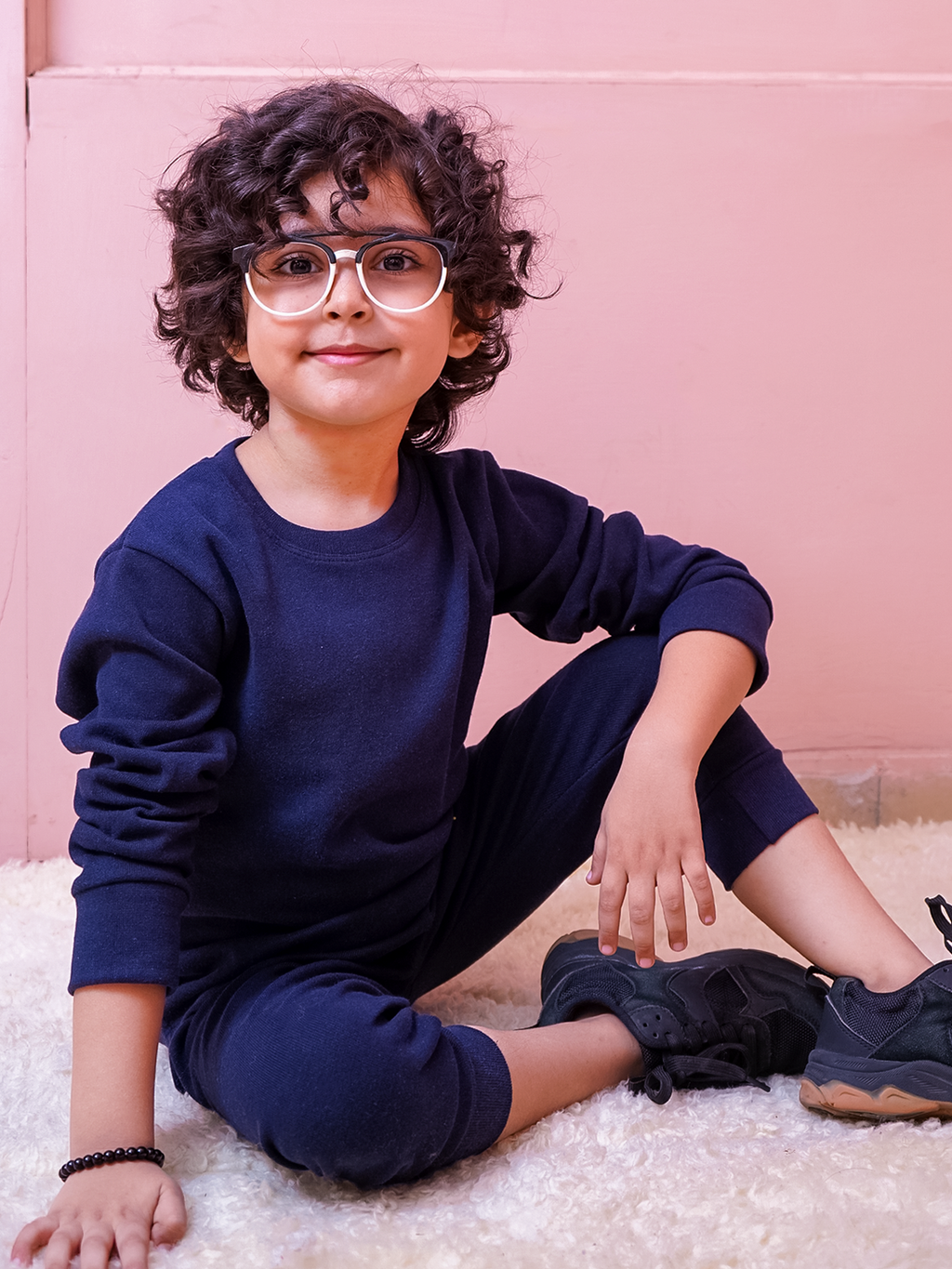 Kids Rib Innerwear Navy Blue Sw - Sunshine