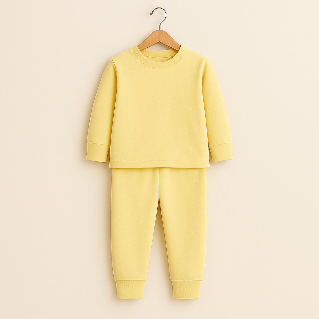 Kids Rib Innerwear Vanilla Yellow Sw - Sunshine