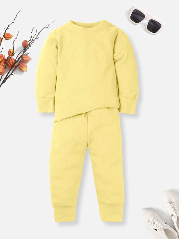 Kids Rib Innerwear Vanilla Yellow Sw - Sunshine