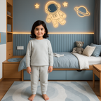 Kids Rib Innerwear Textured Grey Sw - Sunshine