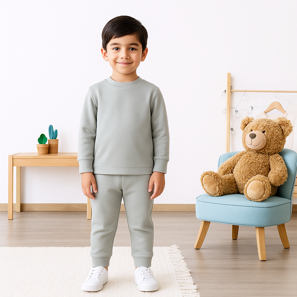 Kids Rib Innerwear Grey Sw - Sunshine