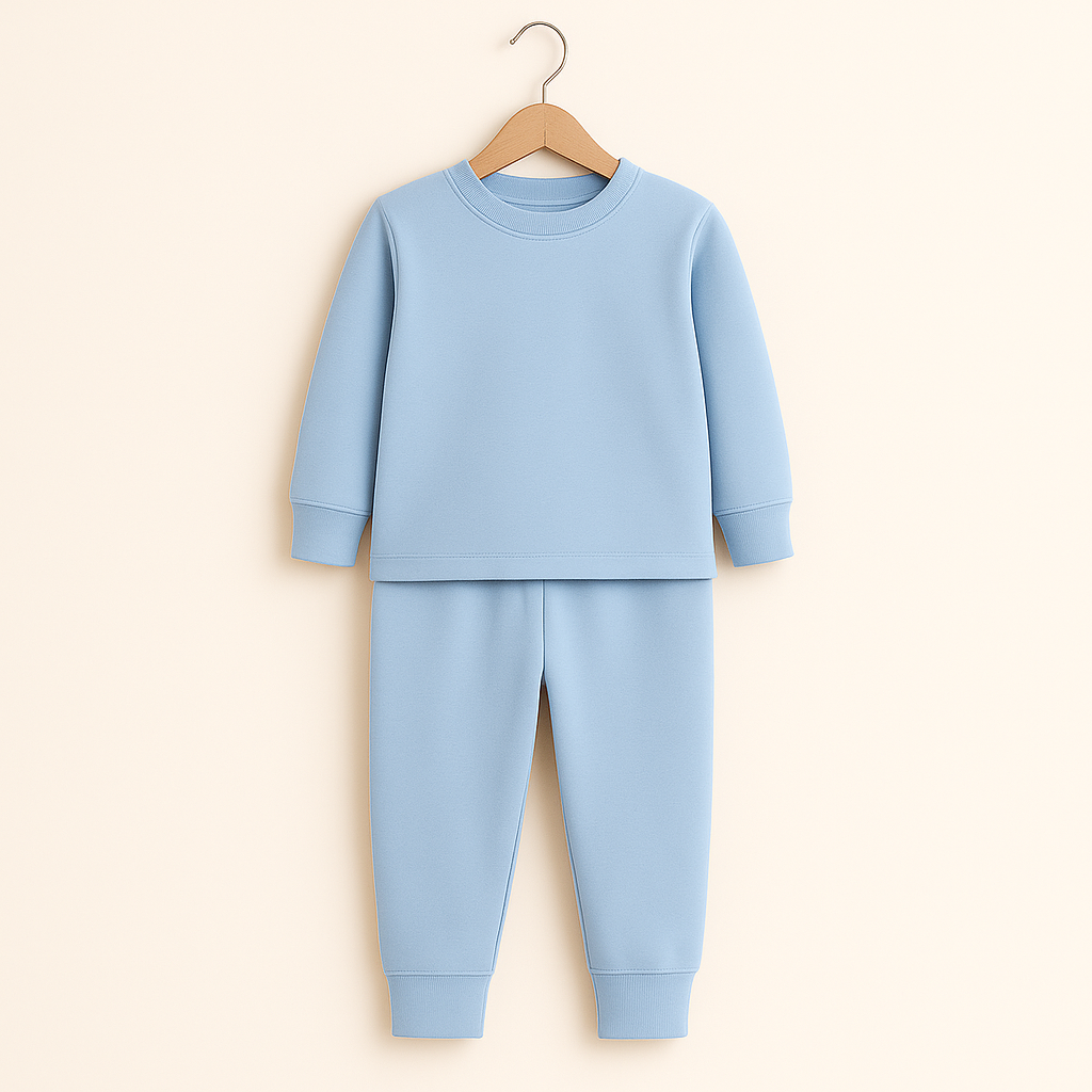 Kids Rib Innerwear Sky Blue Sw - Sunshine