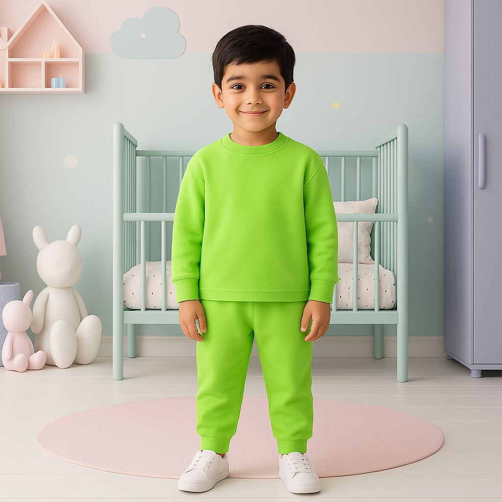 Kids Rib Innerwear Parrot Green Sw - Sunshine