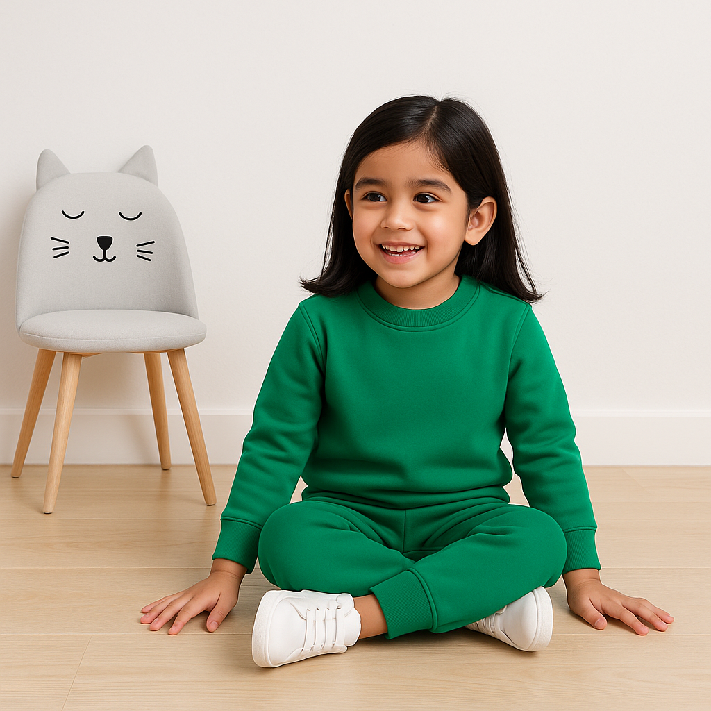 Kids Rib Innerwear Sea Green Sw - Sunshine