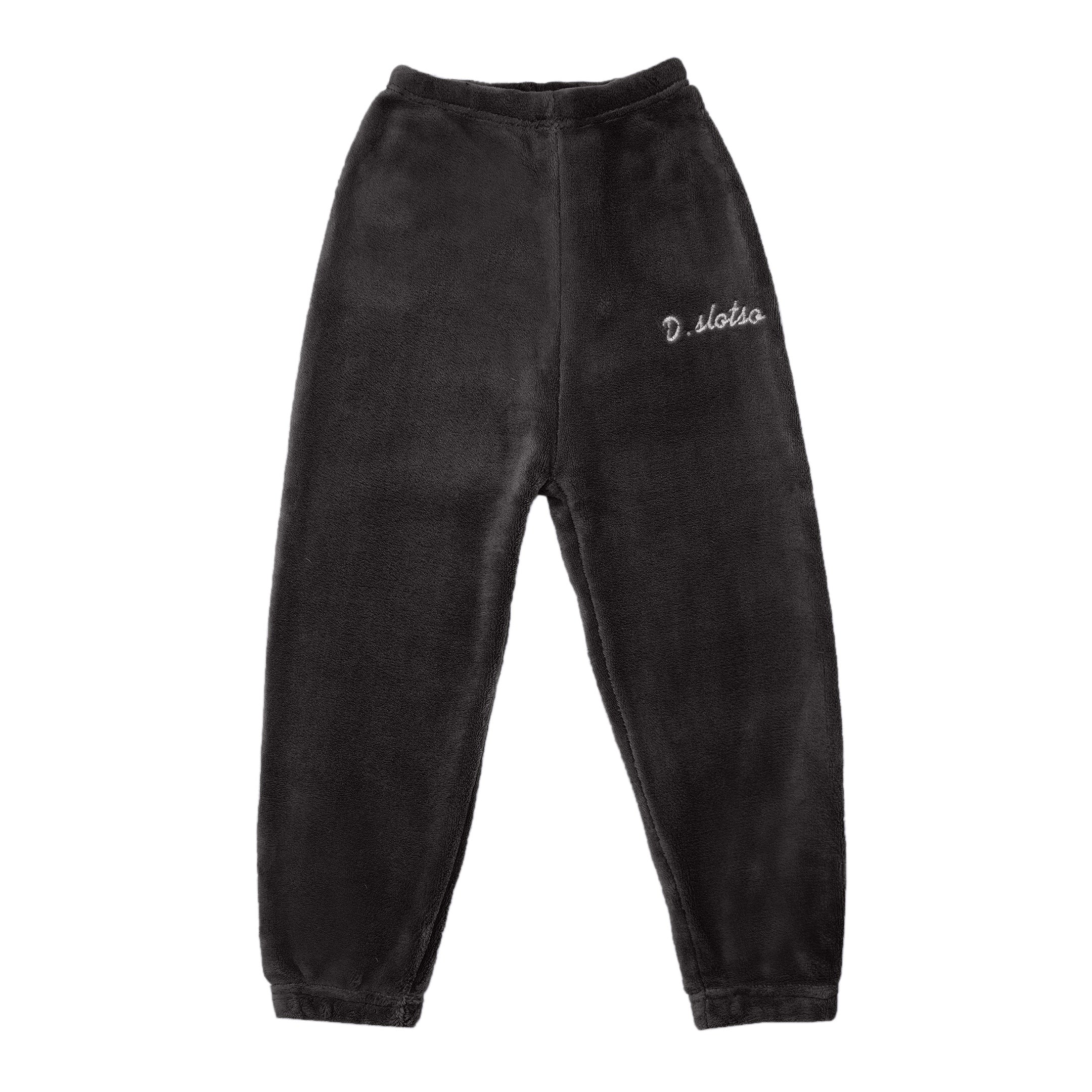 Kids Fleece Hoodie & Pajama Set Black - Sunshine