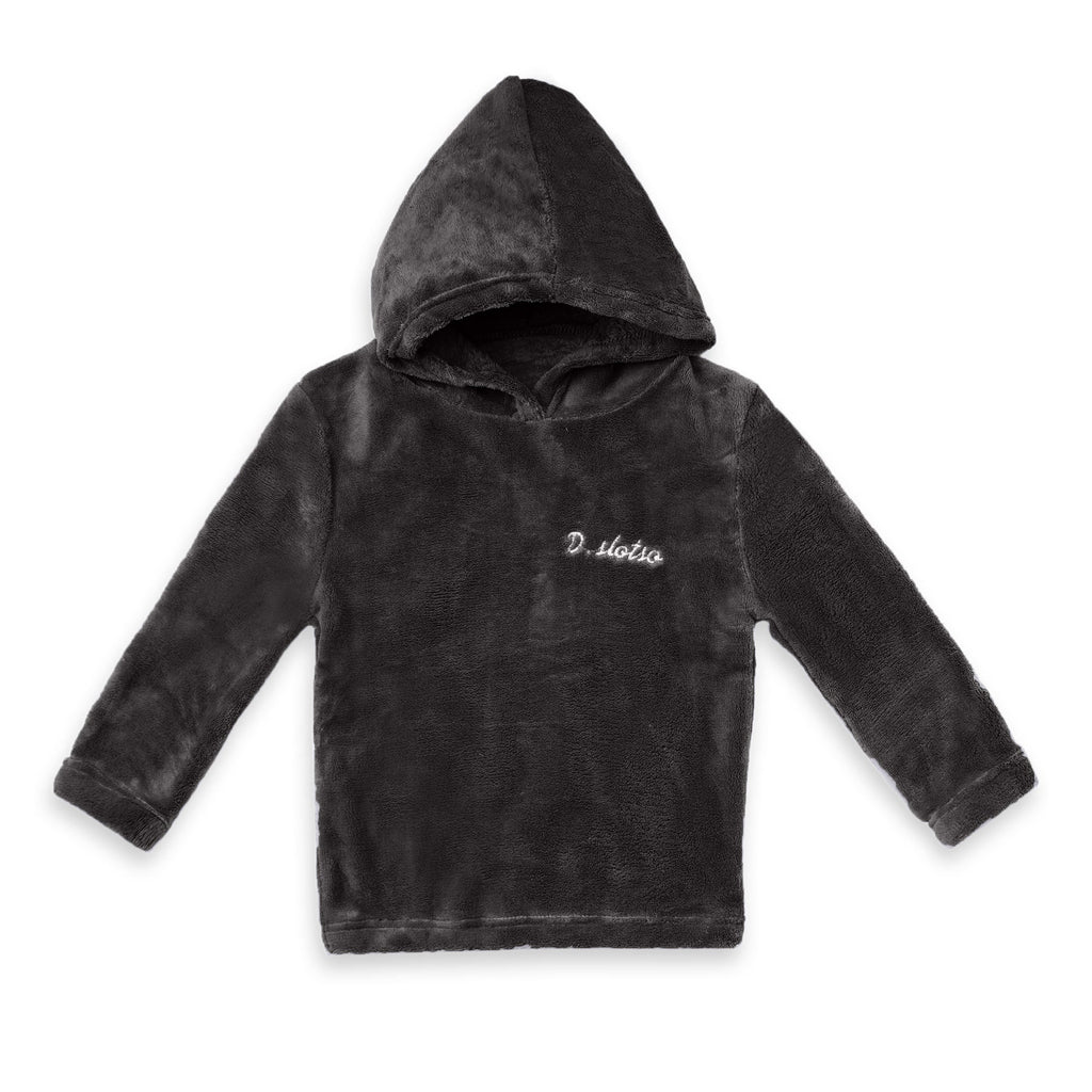 Kids Fleece Hoodie & Pajama Set Black - Sunshine