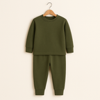 Kids Rib Innerwear Olive Green Sw - Sunshine