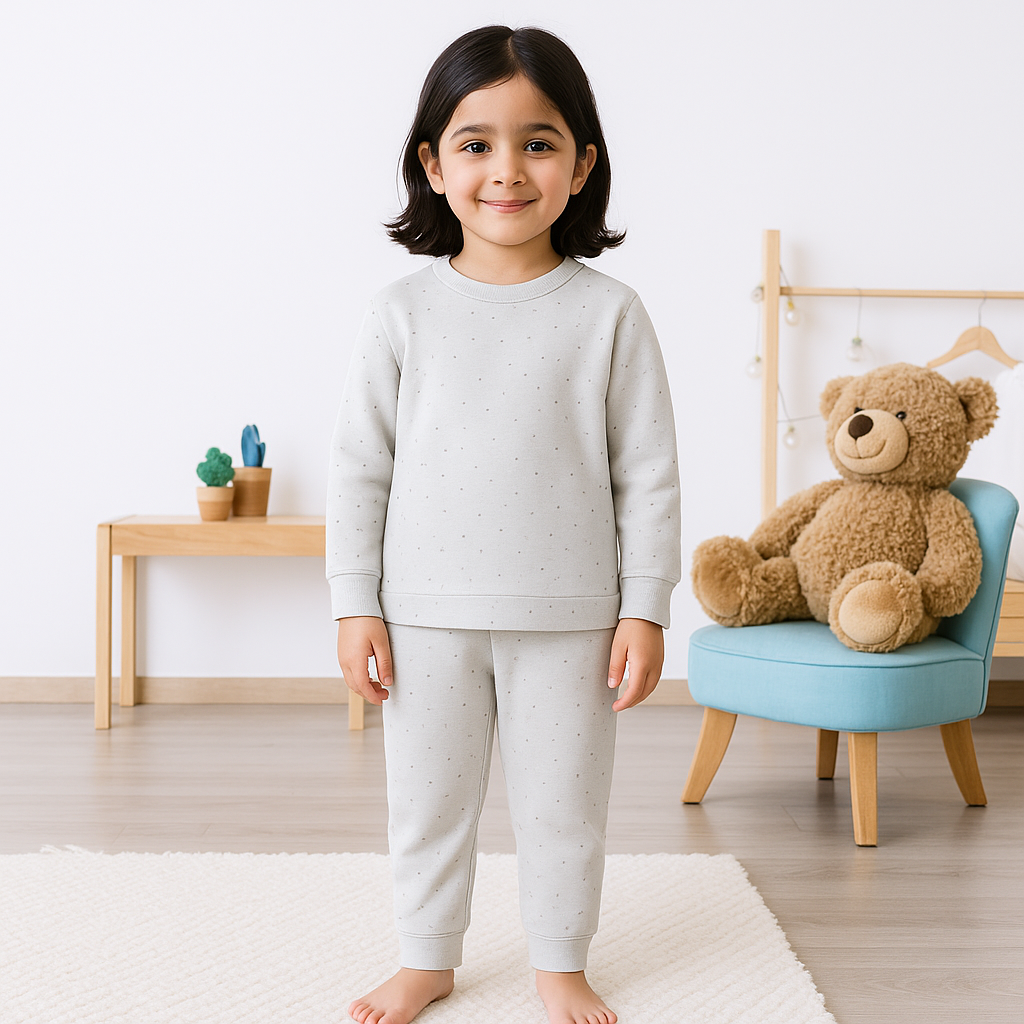 Kids Rib Innerwear Tie-Dye Grey Sw - Sunshine