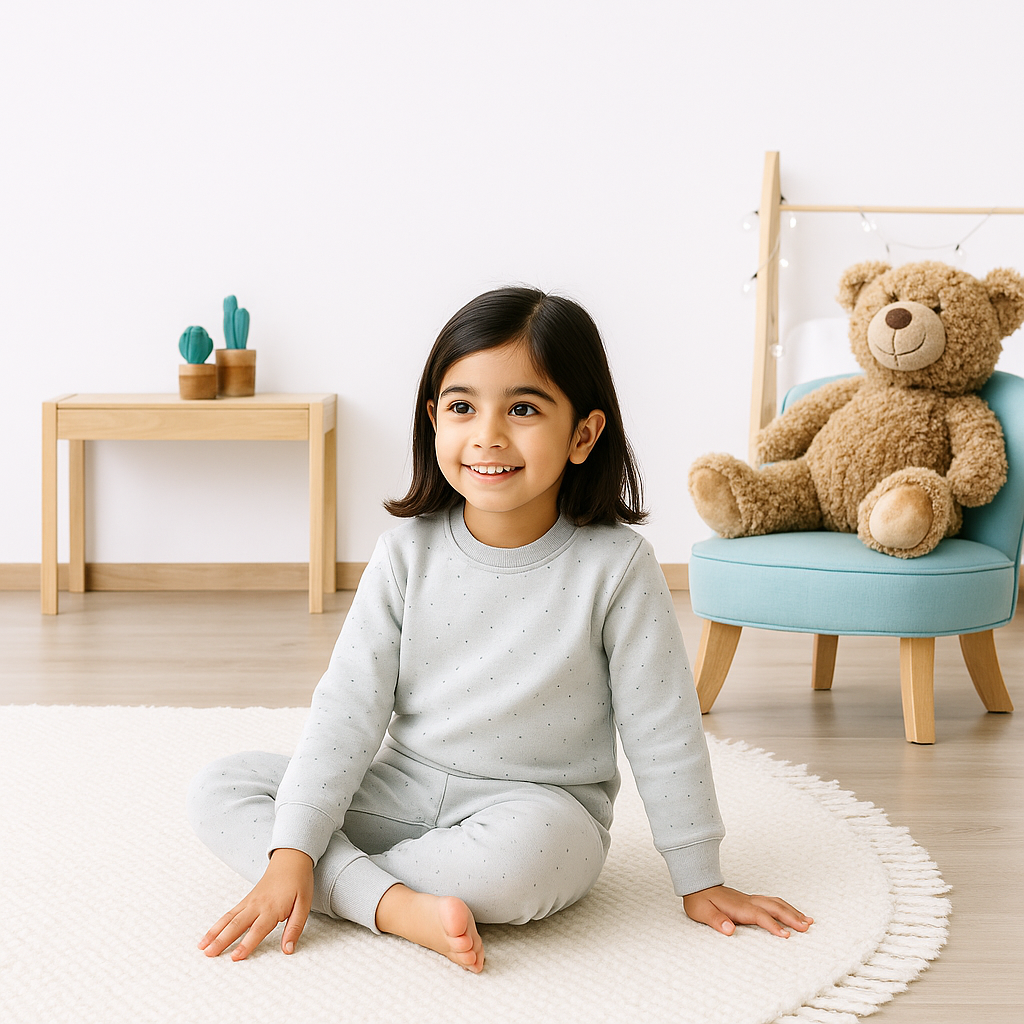 Kids Rib Innerwear Tie-Dye Grey Sw - Sunshine