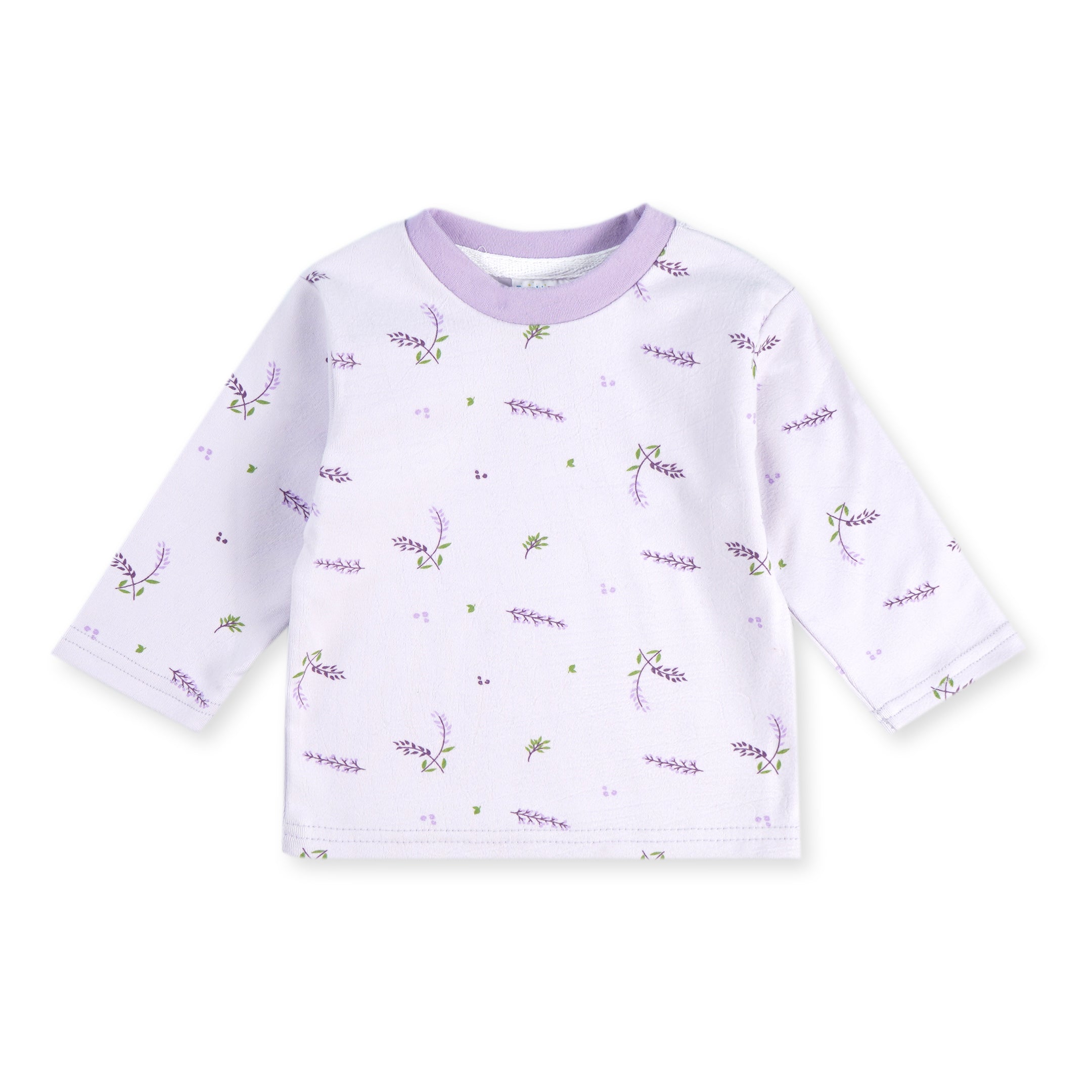 Baby Winter Pajama Set Flowers Purple - Sunshine