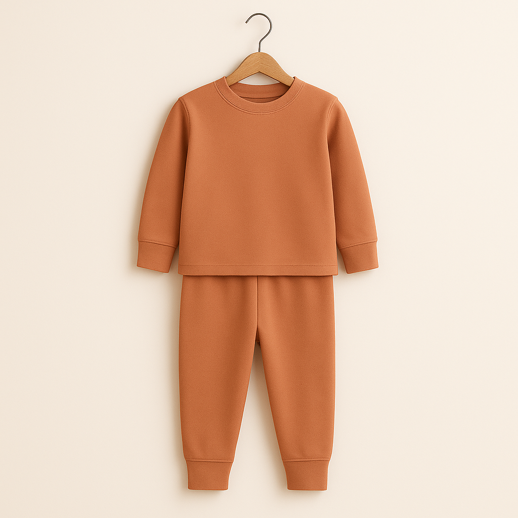 Kids Rib Innerwear Dark Peach Sw - Sunshine