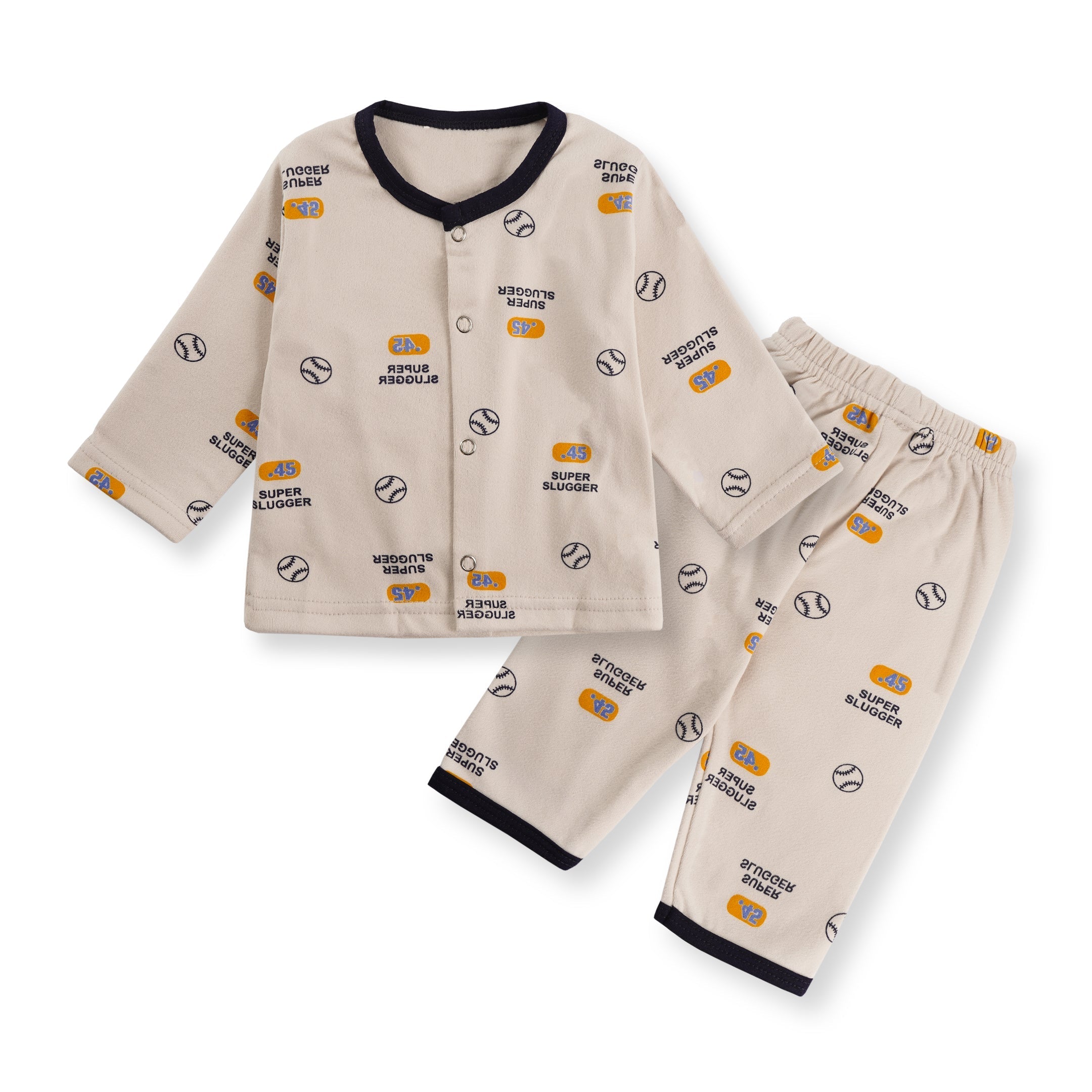 Baby Sleepsuit Fleece Super Slugger Beige - Sunshine