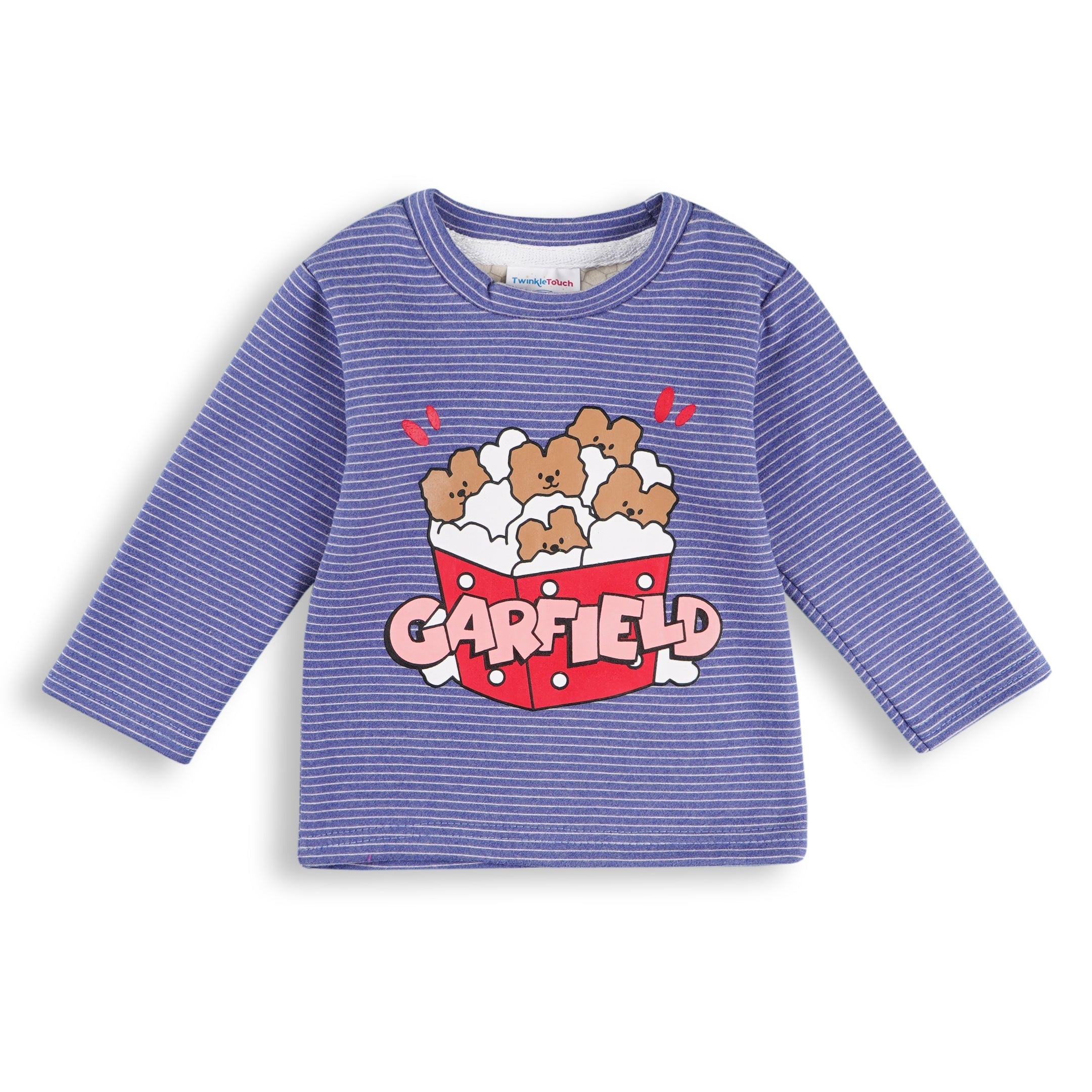 Baby Pajama Set Carfield Stripes Blue - Sunshine