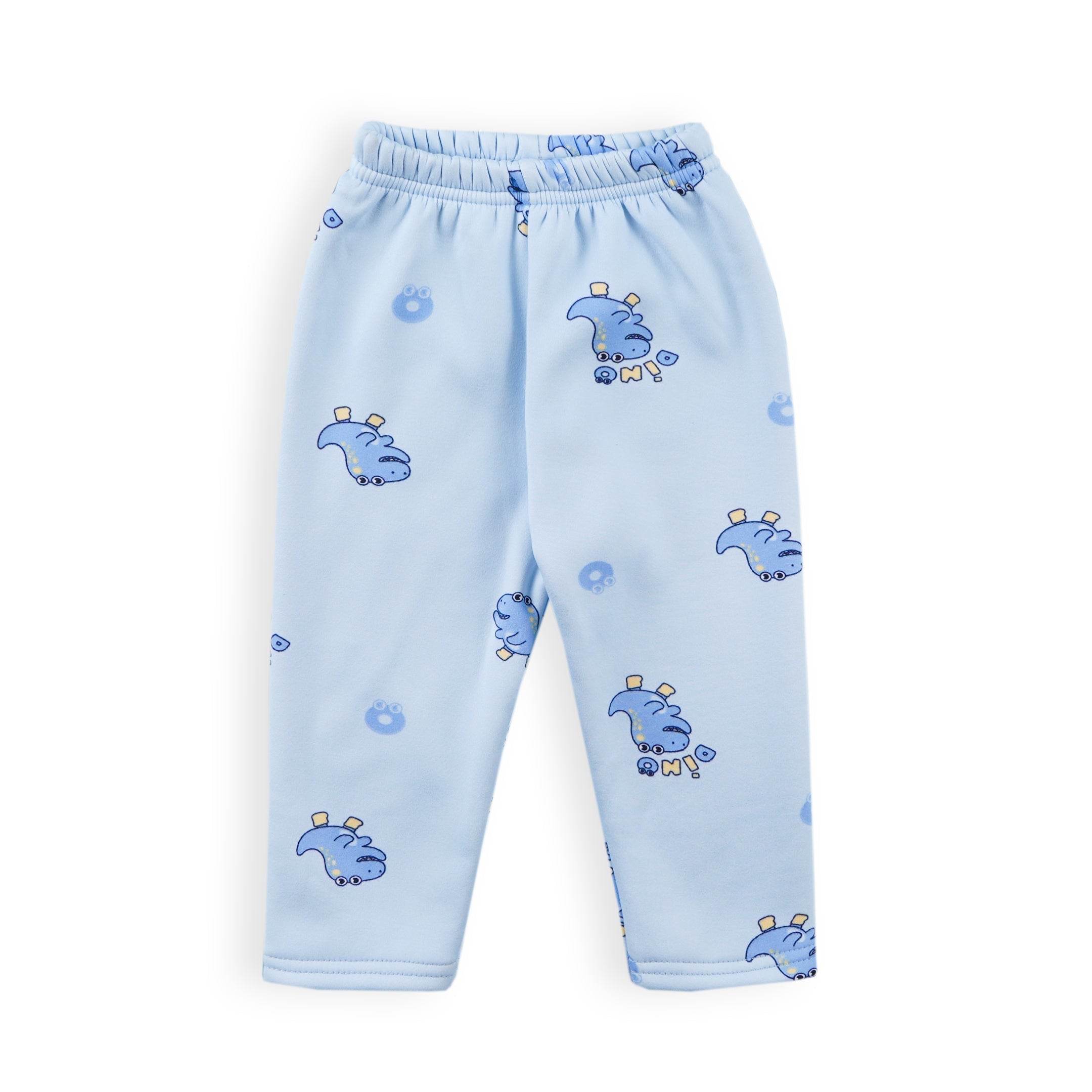Baby Fleece Pajama Set Dino Blue - Sunshine