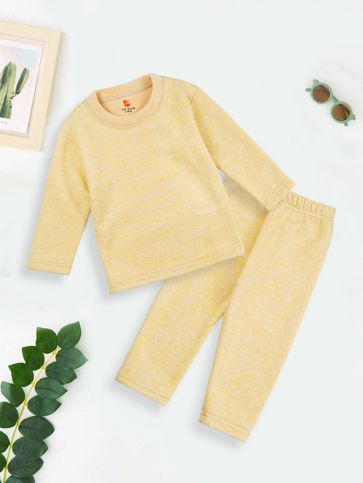 Baby Fleece Pajama Set Yellow - Sunshine