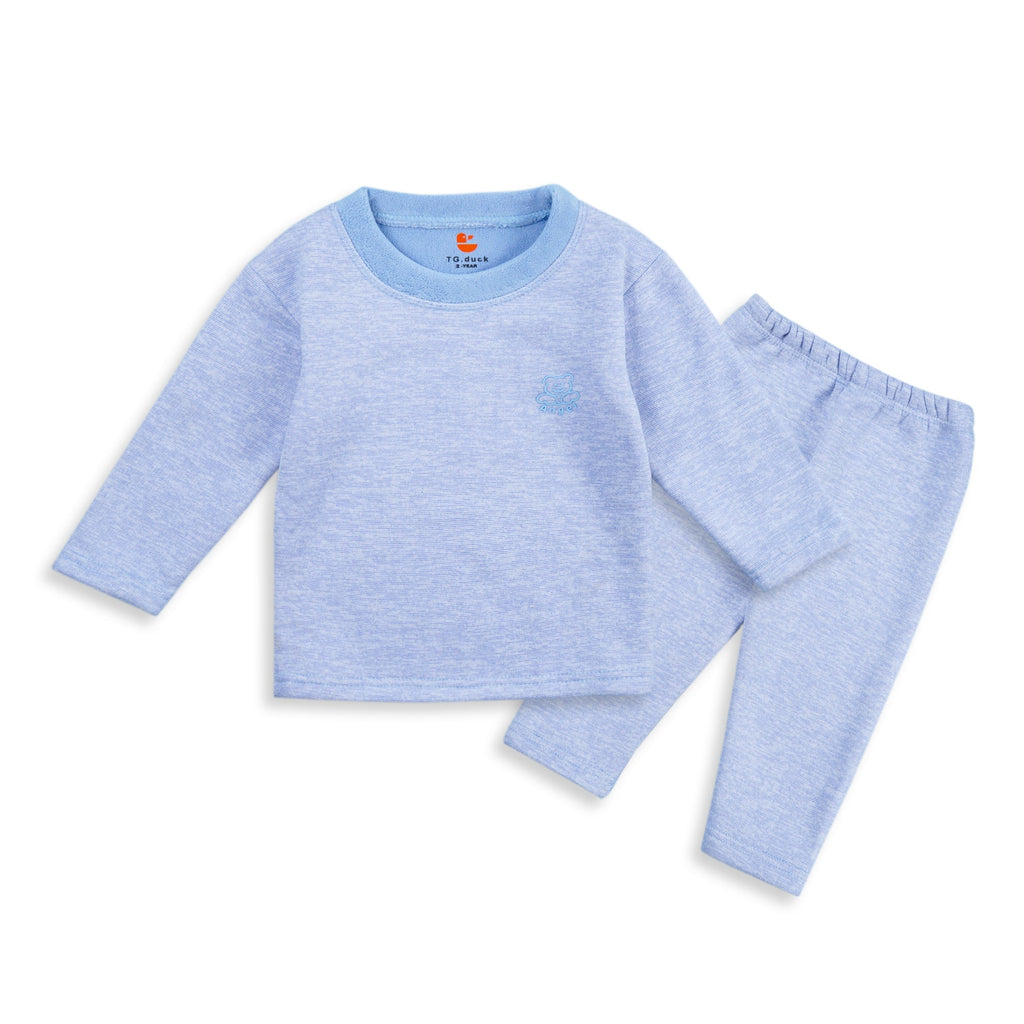 Baby Fleece Pajama Set Blue - Sunshine