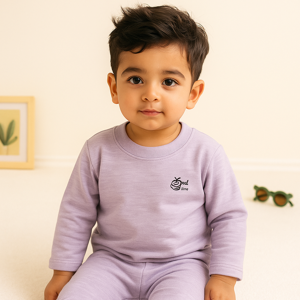 Baby Fleece Pajama Set Purple - Sunshine