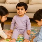 Baby Fleece Pajama Set Purple - Sunshine