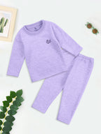 Baby Fleece Pajama Set Purple - Sunshine