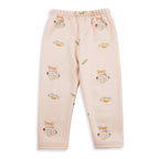 Baby Fleece Pajama Set Cartoon Beige - Sunshine