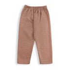 Baby Fleece Pajama Set Bear Strips Brown - Sunshine